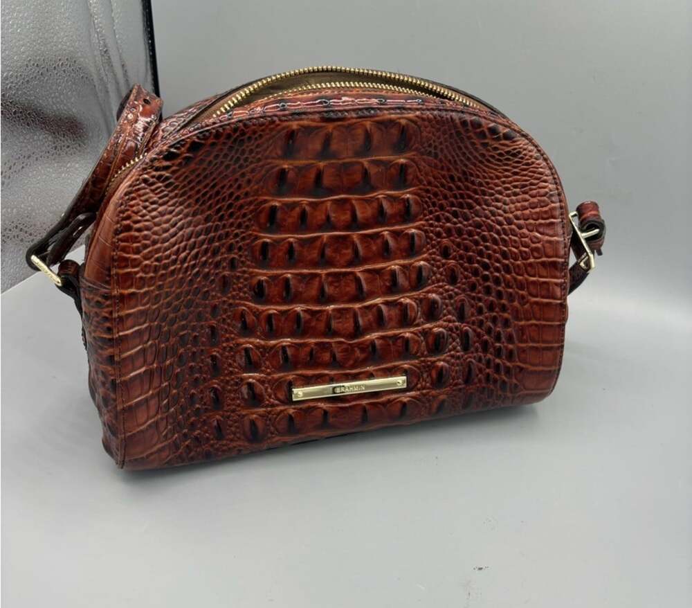 Brahmin Brown Pecan Melbourne Crossbody Bag